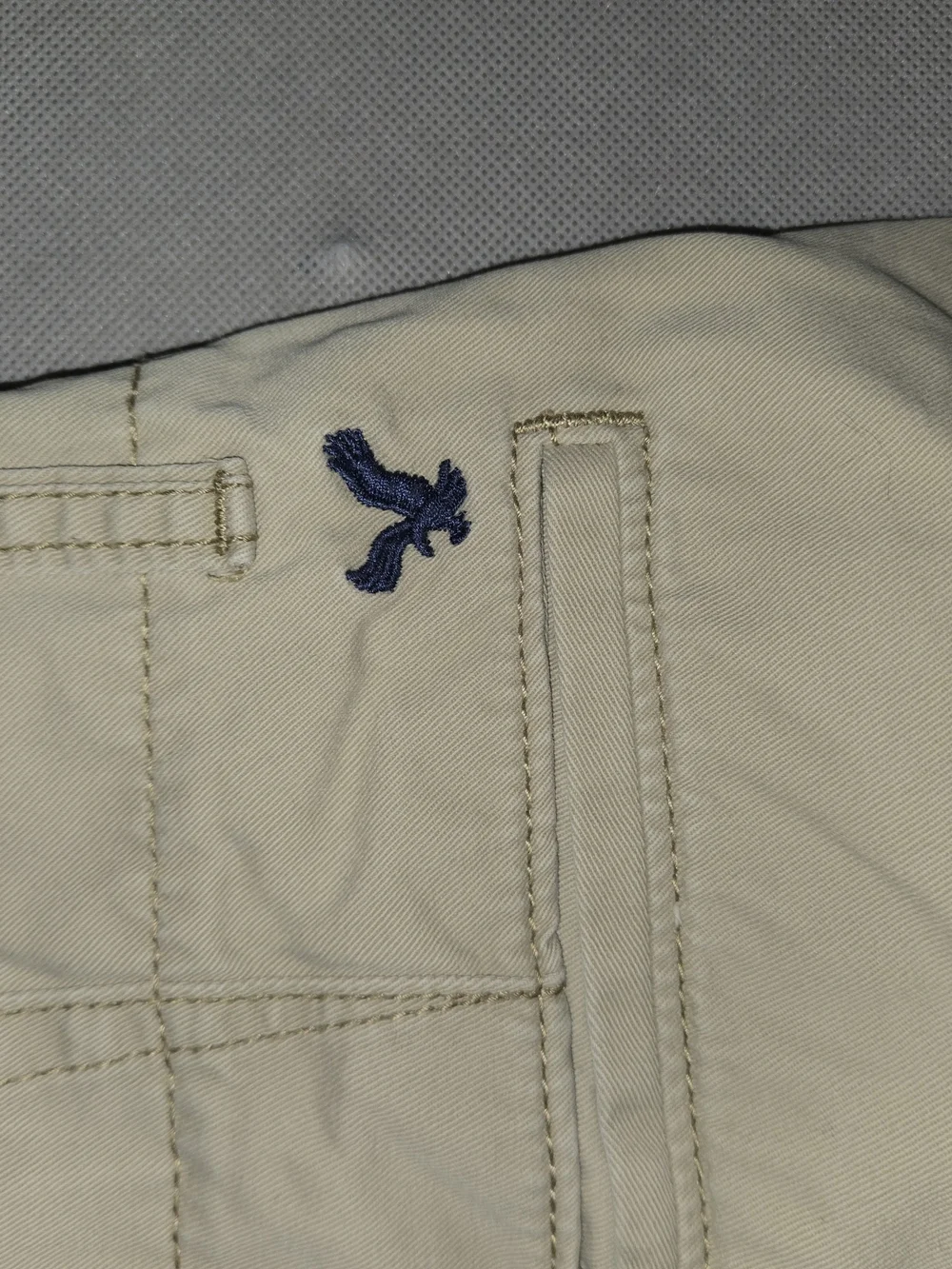 American Eagle Outfitters Men's Light Tan Flat Front Shorts